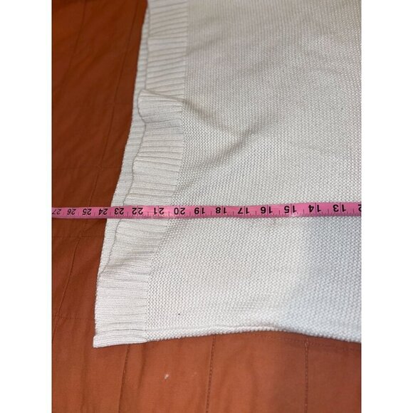 J.Crew Womens Medium White Cotton Blend Crewneck Sweater - Picture 7 of 8